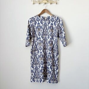 J. McLaughlin Catalyst Medallion Print Sheath Dress Small